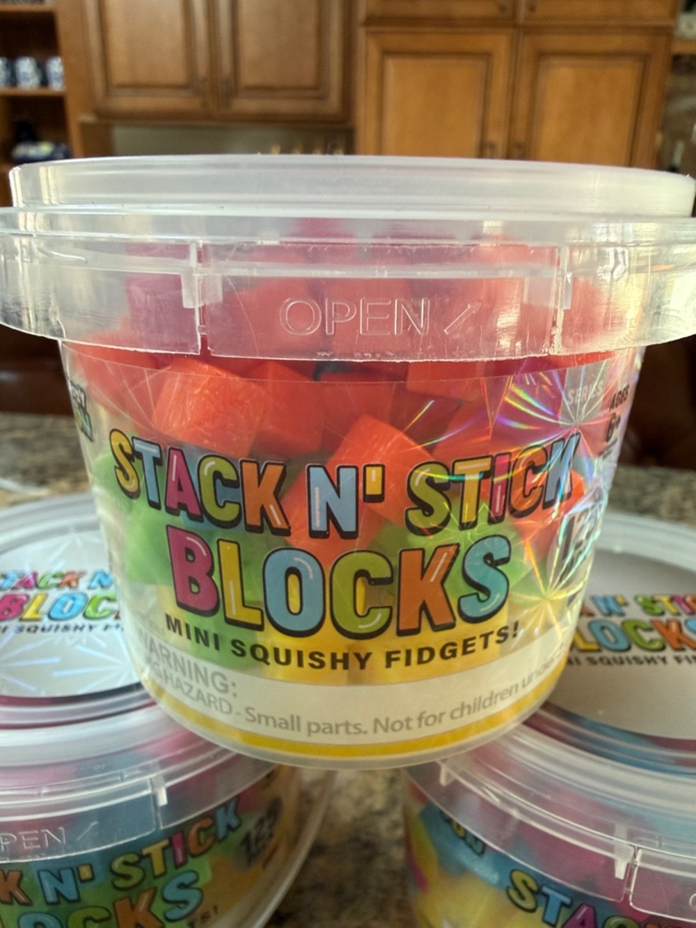 *VIRAL* *RARE* Crazy Fun Stack N' Stick Blocks Mini Squishy Fidgets!!! New!
